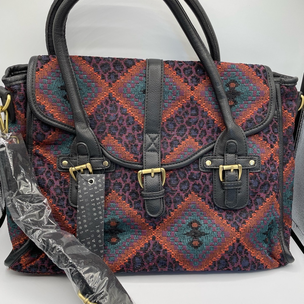 Street Level Darin Satchel Aztec Print - New